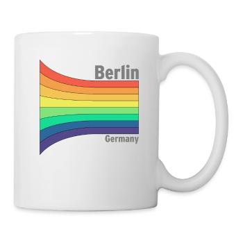 Berlin Rainbow Pride Souvenir Party Favor - Mug - white - Right