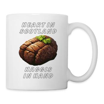 HEART IN SCOTLAND HAGGIS IN HAND - Mug - white - Right