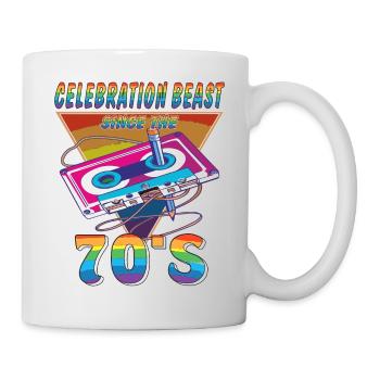 CASSETTE CELEBRATION BEAST ANNÉES 70 - Mug blanc - blanc - Droite