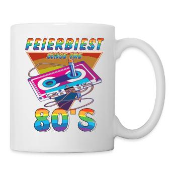 KASSETTE FEIERBIEST 80ER - Tasse - Weiß - Rechts