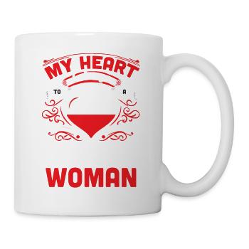 My Heart Belongs To A Polish Woman Love Valentine - Mug - white - Right