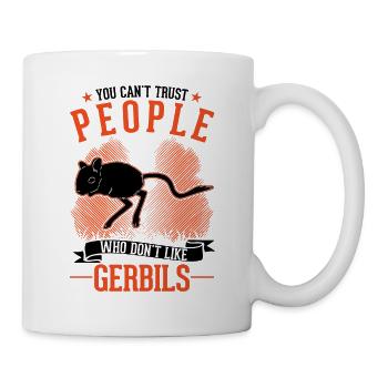 Gerbille cadeau Gerbille de Mongolie Gerbille - Mug blanc - blanc - Droite