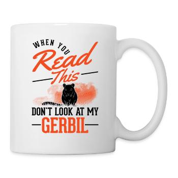 Gerbil Gift Mongolian Gerbil Gerbil - Mug - white - Right