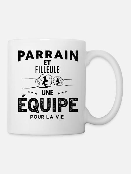 Parrain et Filleule Une Équipe Pour La Vie - Mug blanc - blanc