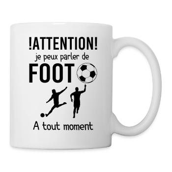 Foot Humour Football Cadeau - Mug blanc - blanc - Droite