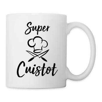 Cuisine super cuistot humour cuisinier cadeau - Mug blanc - blanc - Droite
