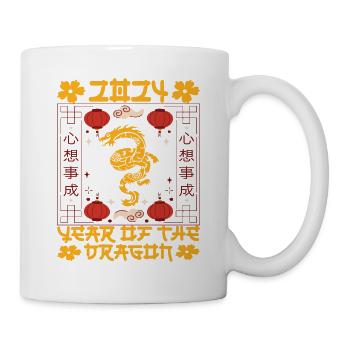 Nouvel An chinois Année du Dragon 2024 - Mug blanc - blanc - Droite