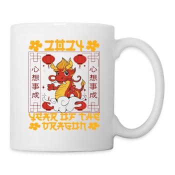 Nouvel An chinois Année du Dragon 2024 - Mug blanc - blanc - Droite