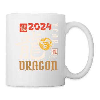 Nouvel An chinois Année du Dragon 2024 - Mug blanc - blanc - Droite