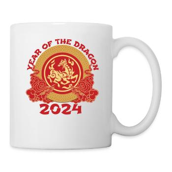Nouvel An chinois Année du Dragon 2024 - Mug blanc - blanc - Droite