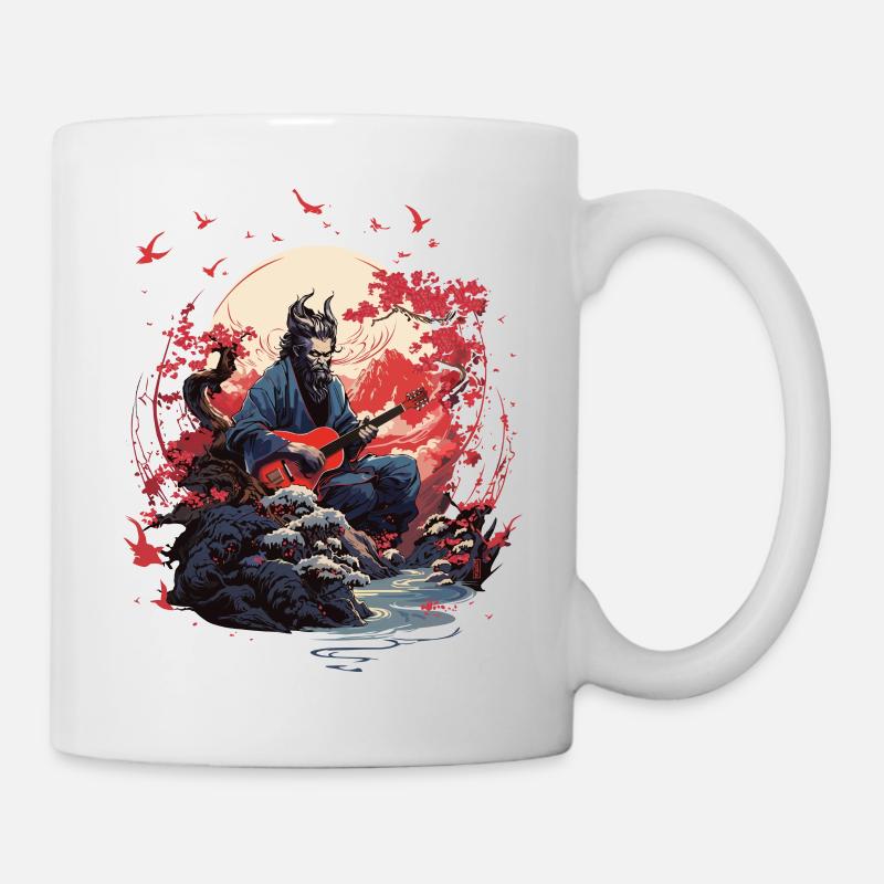 Guitar Oni - Tasse - Weiß