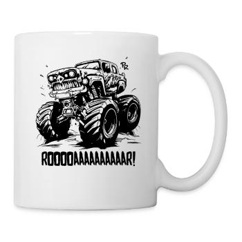 Super Monster Truck - Tasse - Weiß - Rechts
