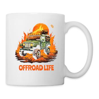 Vie tout-terrain : 4x4 sans roues - Mug blanc - blanc - Droite
