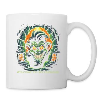 singe effrayant : bienvenue dans mon donjon - Mug blanc - blanc - Droite
