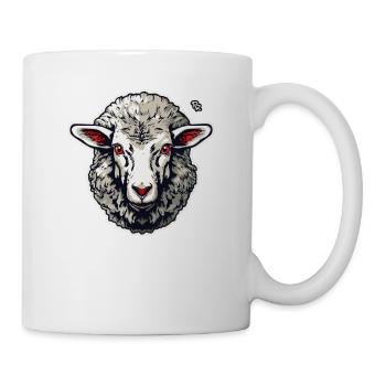 Ein cooles Schaf - Tasse - Weiß - Rechts