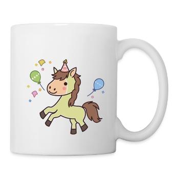 Ich bin 3 Jahre alt Pferde Pferd 3. Geburtstag - Tasse - Weiß - Rechts