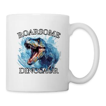 Dino T-Rex Tyrannosaurus Rex Dinosaurier - Tasse - Weiß - Rechts