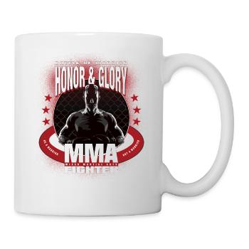 MMA combattant combat arts martiaux cadeau de formation - Mug blanc - blanc - Droite