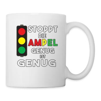 Stop the traffic lights - enough is enough - Mug - white - Right