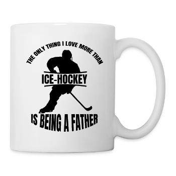Cadeau de hockey Floorball Joueur de hockey sur gazon - Mug blanc - blanc - Droite