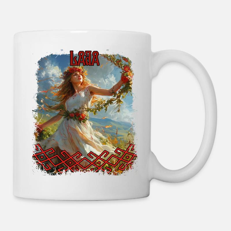 Divinité slave Lada Déesse Folklore Mythologie - Mug blanc - blanc