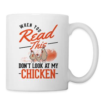 Poulets Élevage de poulets Producteur de poulets - Mug blanc - blanc - Droite