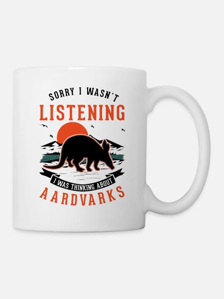 Erdferkel Geschenk Aardvark - Tasse - Weiß