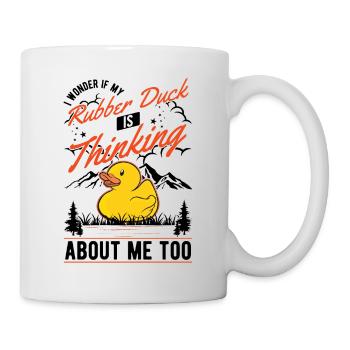 Canard en caoutchouc cadeau canard en caoutchouc canard en caoutchouc - Mug blanc - blanc - Droite