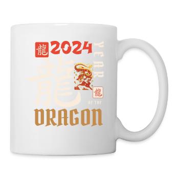 Nouvel An chinois Année du Dragon 2024 - Mug blanc - blanc - Droite