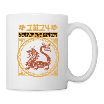 Nouvel An chinois Année du Dragon 2024 - Mug blanc - blanc - Droite