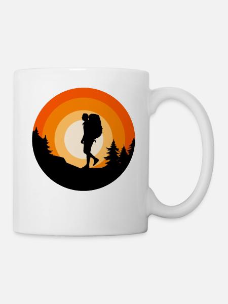Wanderbekleidung Outdoor Backpacking Camping - Tasse - Weiß