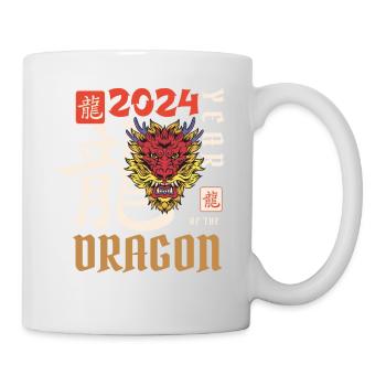 Nouvel An chinois Année du Dragon 2024 - Mug blanc - blanc - Droite