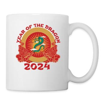 Nouvel An chinois Année du Dragon 2024 - Mug blanc - blanc - Droite