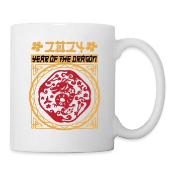 Nouvel An chinois Année du Dragon 2024 - Mug blanc - blanc - Droite