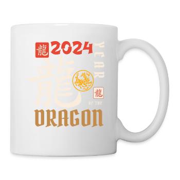 Nouvel An chinois Année du Dragon 2024 - Mug blanc - blanc - Droite
