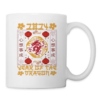 Nouvel An chinois Année du Dragon 2024 - Mug blanc - blanc - Droite