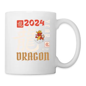 Nouvel An chinois Année du Dragon 2024 - Mug blanc - blanc - Droite