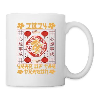 Nouvel An chinois Année du Dragon 2024 - Mug blanc - blanc - Droite