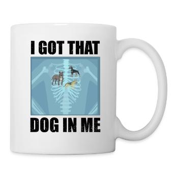 I Got that Dog in Me Xray Meme Funny - Mug - white - Right
