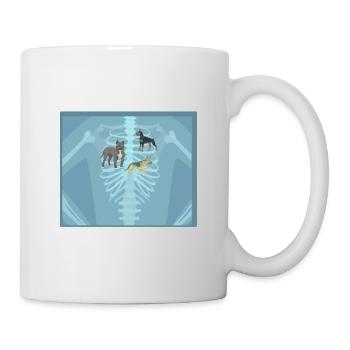 I Got that Dog in Me Xray Meme Funny - Mug - white - Right