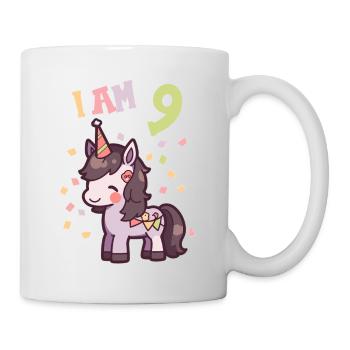 J'ai 9 ans Chevaux Cheval 9ème anniversaire - Mug blanc - blanc - Droite
