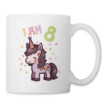 I'm 8 years old Horses Horse 8th birthday - Mug - white - Right