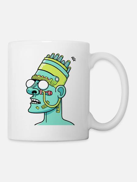 Faraone divertente dei cartoni animati - Tazza - bianco
