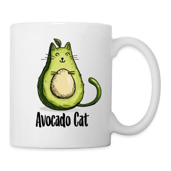 Avocat chat chats cadeau végétarien - Mug blanc - blanc - Droite