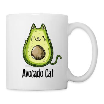 Avocat chat chats cadeau végétarien - Mug blanc - blanc - Droite