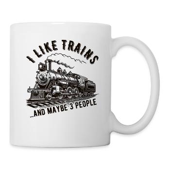 Zug Lokomotive Eisenbahn Zugführer Lokführer - Tasse - Weiß - Rechts