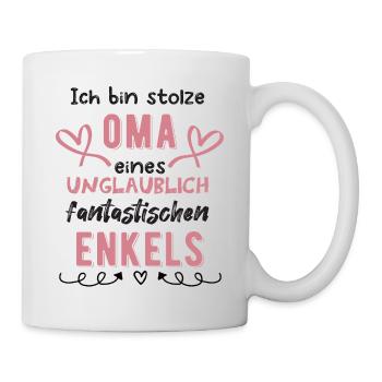 Stolze Oma - Tasse - Weiß - Rechts