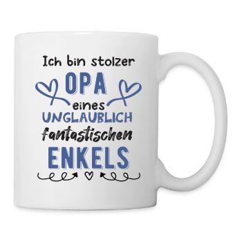 Stolzer Opa - Tasse - Weiß - Rechts