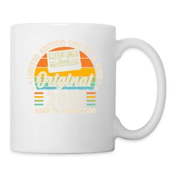 Jahrgang 2015 Geboren Legenden - Tasse - Weiß - Rechts