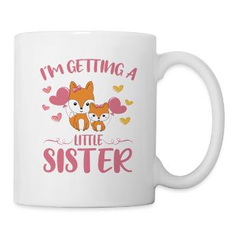 Baby Sister Reveal In Getting A Little Sister Fox - Mug - white - Right